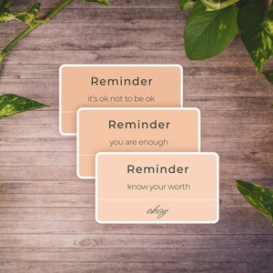 Cute reminder stickers - for mental health and positive thoughts, bujo sticker for planning etc, notebook sticker, die cut sticker