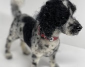 Made to Order Needle felted dog, dog portrait - custom commission pet portrait
