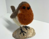 Robin, robin red breast, needle felted robin