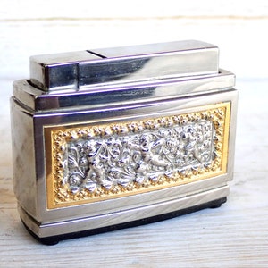 Vintage Lighter Metal Gas Feuerzeug Briquet Gaz Metall