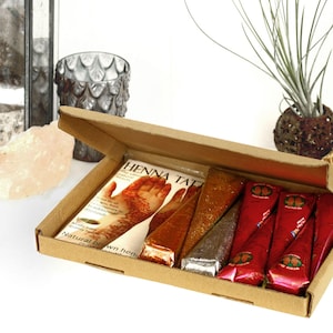 Tattookit natuurlijke henna: kegels, glittergels, ontwerpboekje
