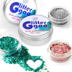 Bioegradable Glittet Trio with Natural Adhesive