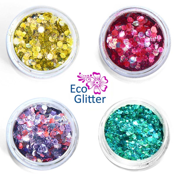 Glitter biodegradabili Phat 4 miscele grosse