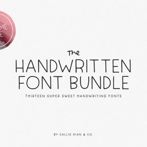 Handgeschriebenes Font Bundle Vol. 1 | Schriftarten, handschriftliche Schriftarten, Spruchschriften, Cricut Fonts, Procreate Fonts, Canva Fonts, Craft Fonts, Silhouette