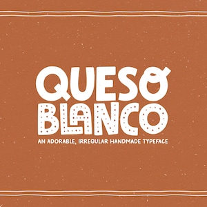 Queso Blanco 書体 | フォント、サンセリフ フォント、ディスプレイ フォント、ビンテージ、ブランディング、ロゴ フォント、即時ダウンロード