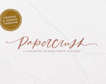 Crushed Paper Textures: Handmade Scrapbook Paper (Digital Download)