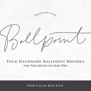 Ballspitze Procreate Pinsel: Kalligrafie & Lettering (PDF-Anleitung)