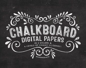 Chalkboard Digital Textures
