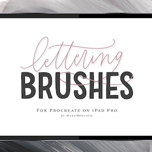 12 pinceaux de lettrage iPad pour procréer : calligraphie moderne (téléchargement numérique)