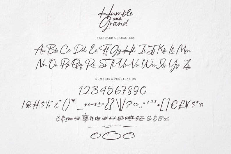 Humble & Grand Handwritten Script - Etsy