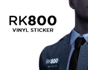 RK800 Connor Android Vinyl Decal/ Sticker (Detroit: Become Human) *Multiple Color Choices + Sizes!*