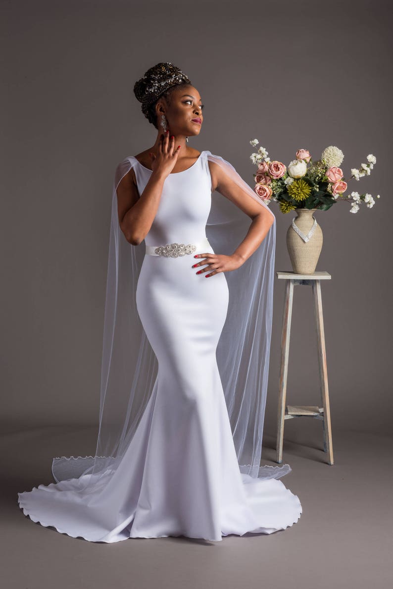 Wedding Dress with a Cape
