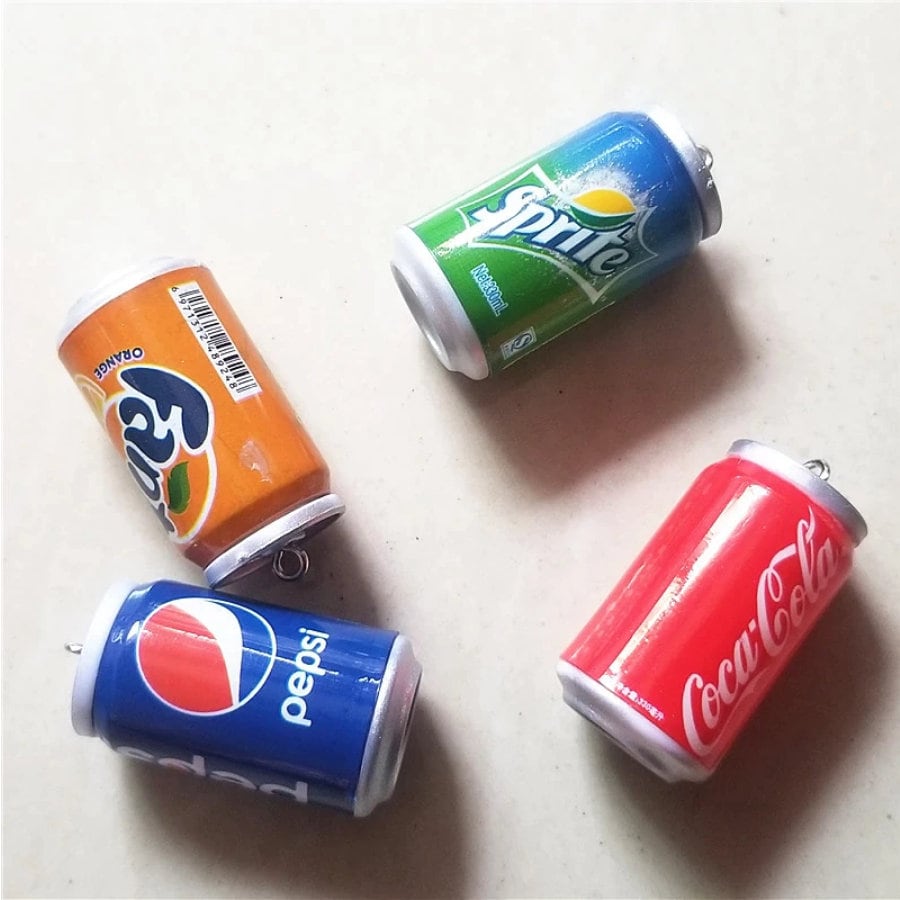 Miniature Soda Cans that are whimsical and looks great as an Etsy