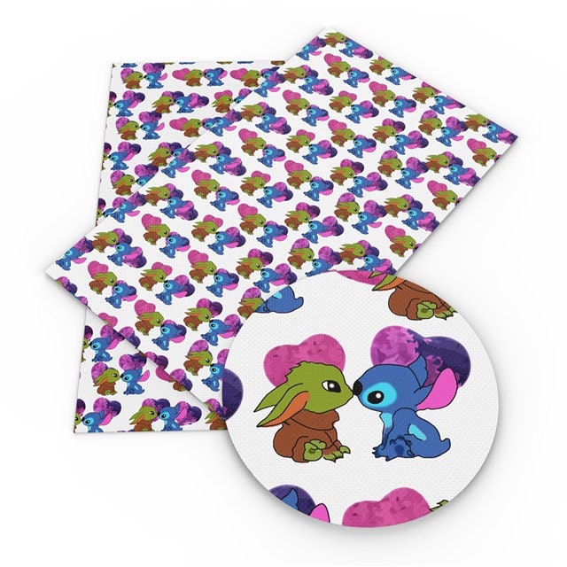 1101976 Grogu AKA The Child Baby Yoda and Stitch kissing Etsy