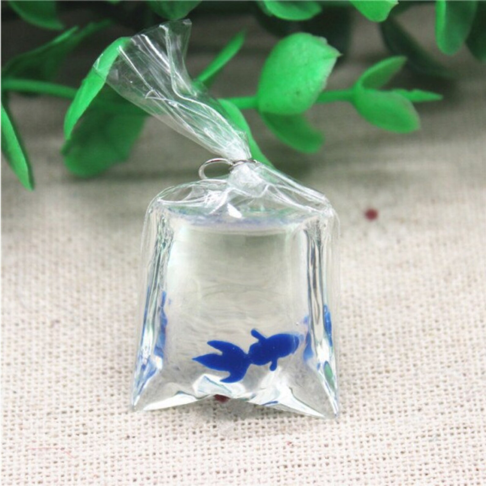 Tiny Mini Goldfish in a Plastic Bag Filled With Clear Resin. Etsy