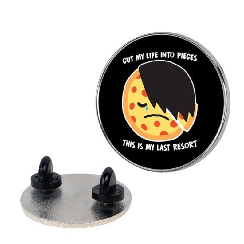 Cut My Life Into Pieces Emo Pin Etsy