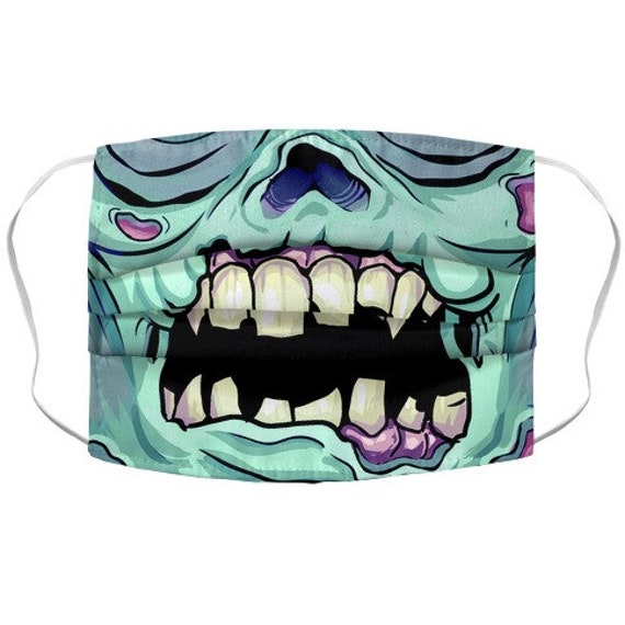 Zombie Mouth Face Mask Cover Etsy