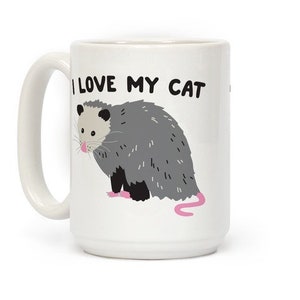 I Love My Cat Possum Mug