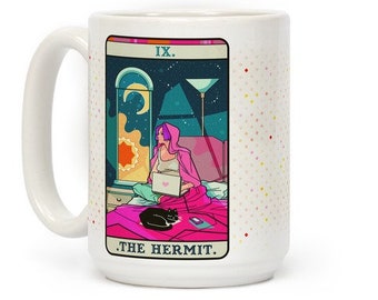 Tarot Card The Hermit Introvert Mug