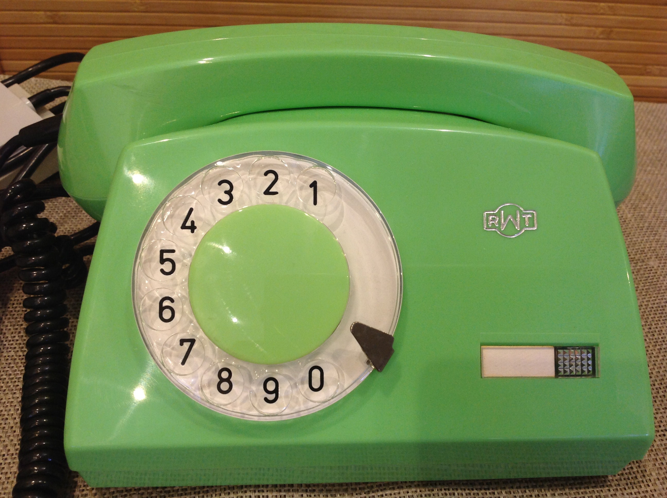 VTG 1981 Rotary Dial Green Phone/Old Desk Phone of Soviet Etsy