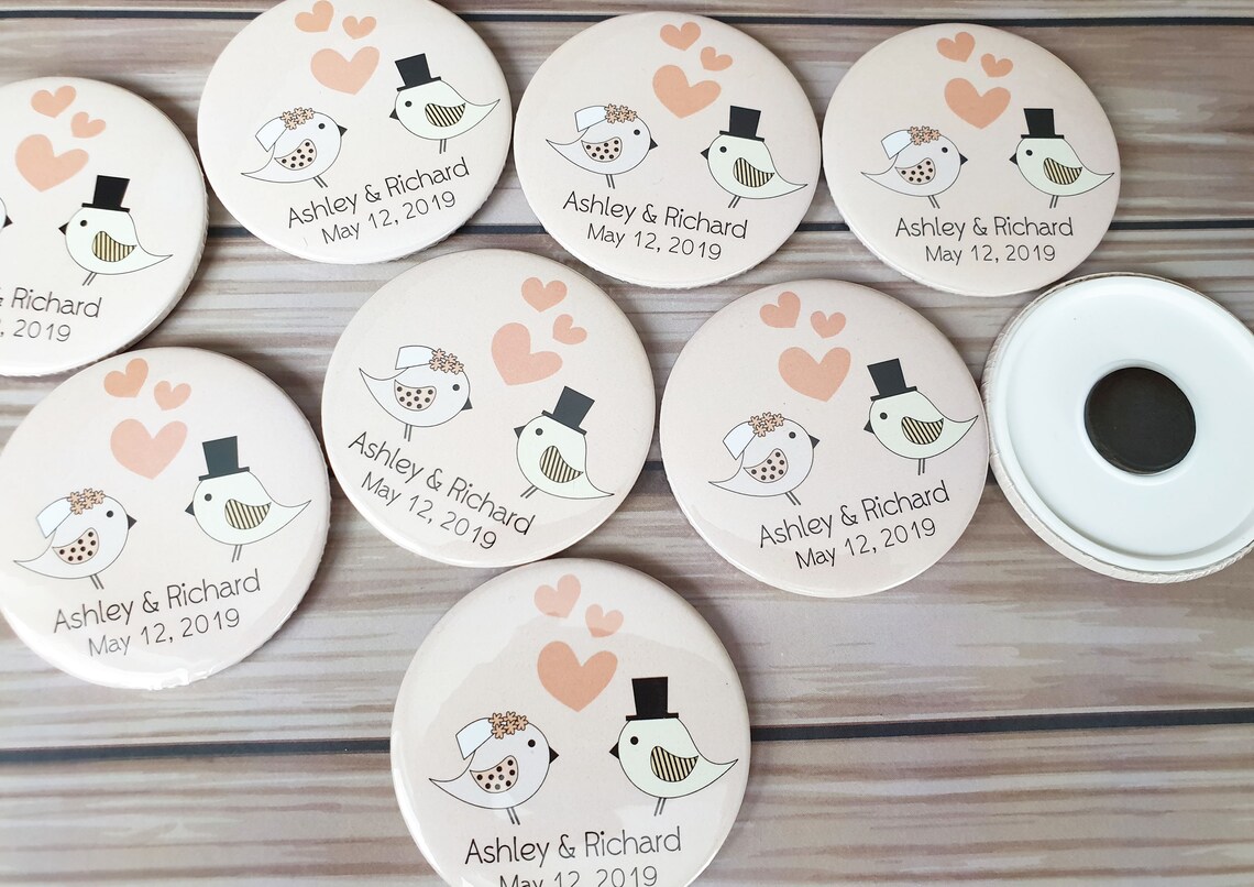 Personalized wedding favors round Etsy