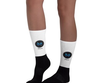 Sports Socks For Men Women Pisces Zodiac Sign Is The Starry Sky Compression Socks 