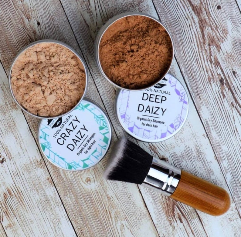 Vegan ZeroWaste Organic Dry Shampoo For Darker Hair with Etsy