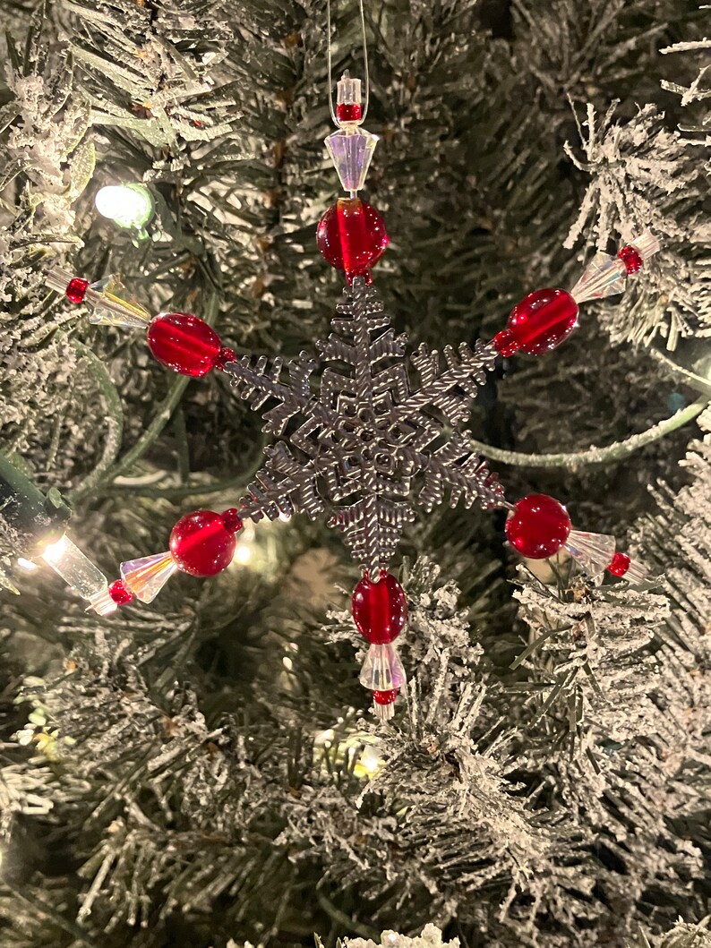 Vintage Handmade Beaded Ornaments Etsy