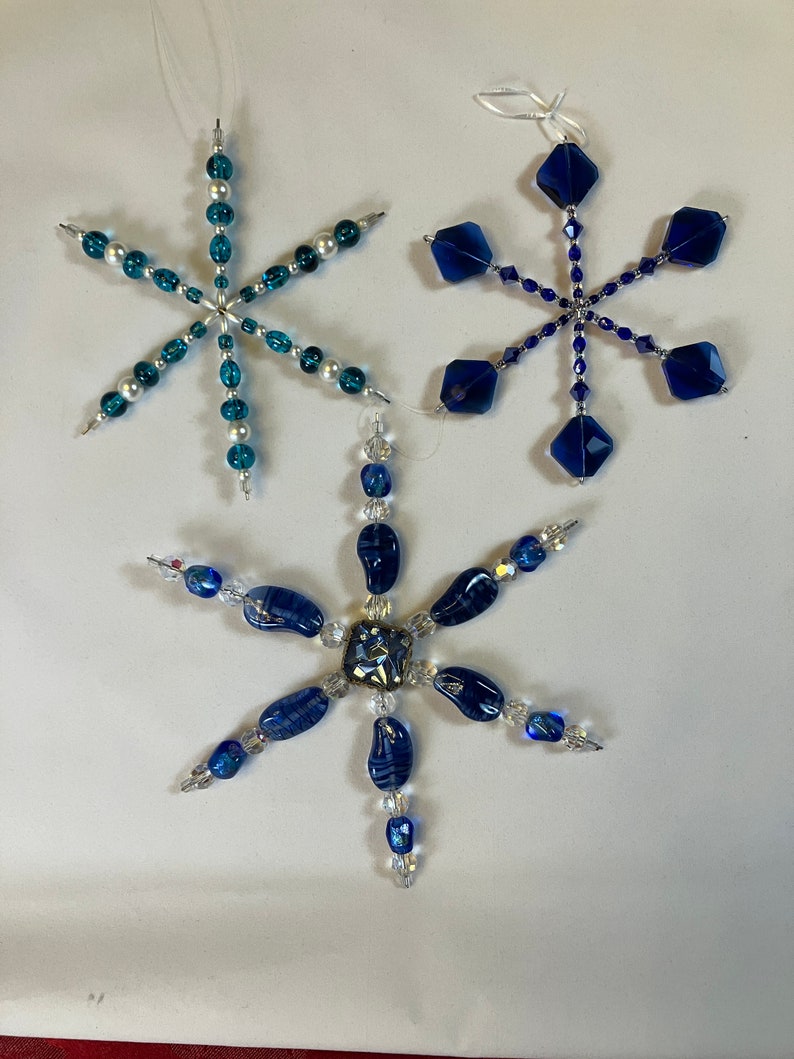 Vintage Handmade Beaded Ornaments Etsy