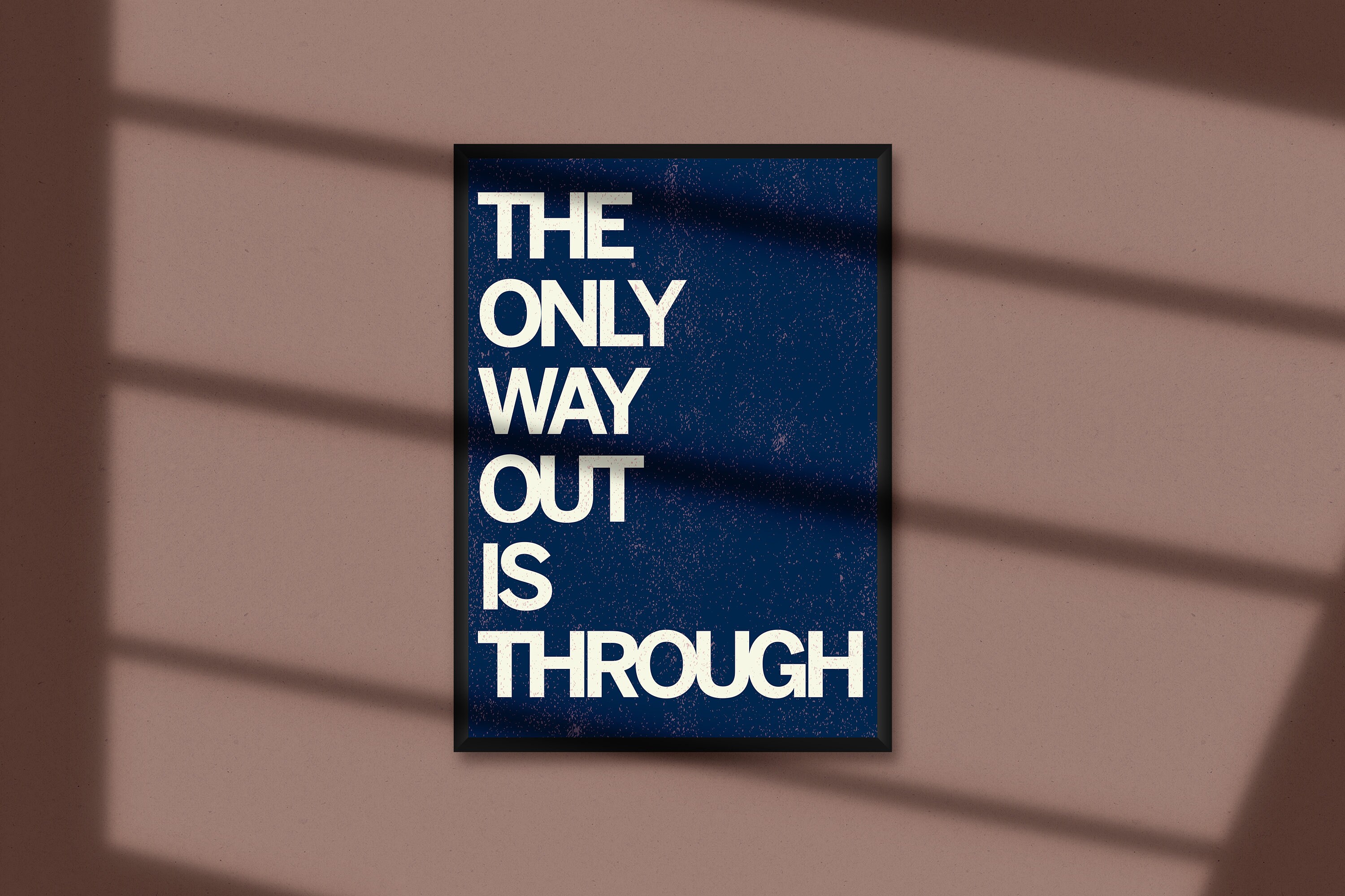 The only way out is through Printable Art Etsy 日本