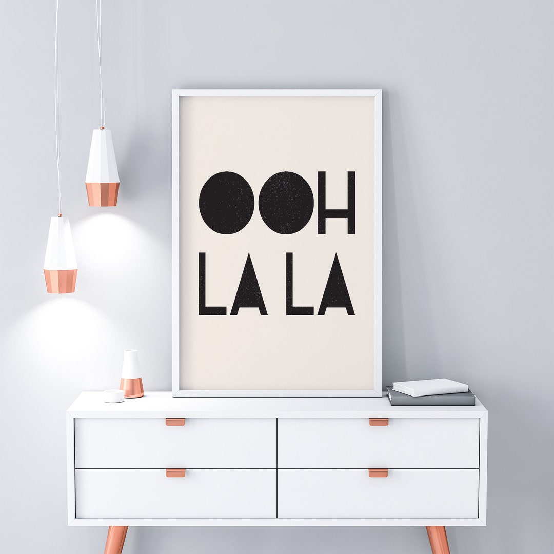 OOH LA LA Printable Art - Etsy
