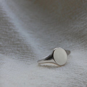 Silver Signet Ring, sterling silver, minimal jewellery, Recycled Silver