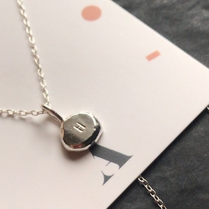 Recycled Sustainable Personalised Initial Letter anniversary gift Necklace, Love, couple necklace, personalised necklace, wedding gift