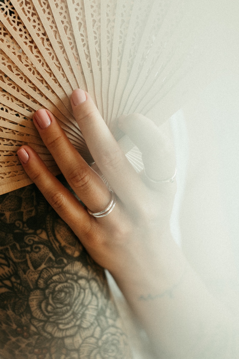 Recycled Sustainable Sterling Silver Organic Textured Single Etsy