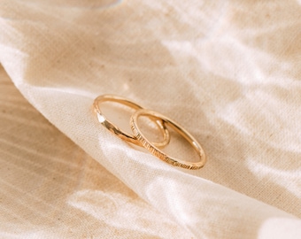 The Chunky Solid Recycled Gold Stacker Ring