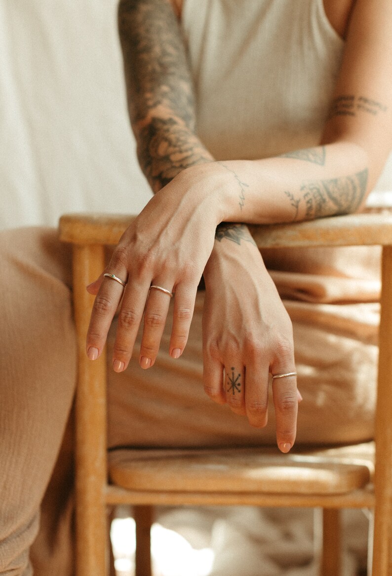 Recycled Sustainable Sterling Silver Organic Textured Single Etsy