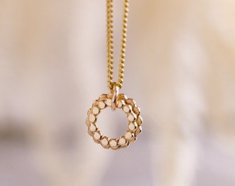 The Recycled - Gold & Silver Pressed Flower Statement Chain Pendant - Everyday Necklace, Handmade.