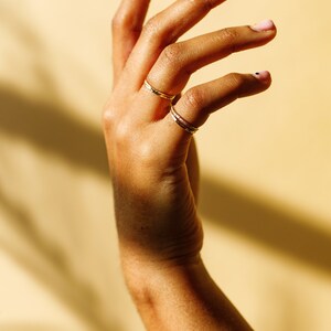 The Dainty Recycled Solid Gold Stacking Ring image 3