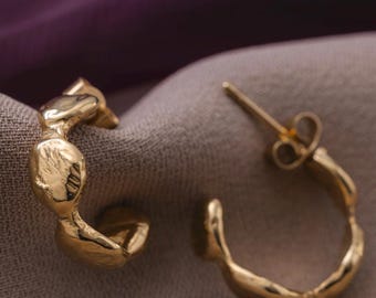 Stacking Posy Hoop Earrings