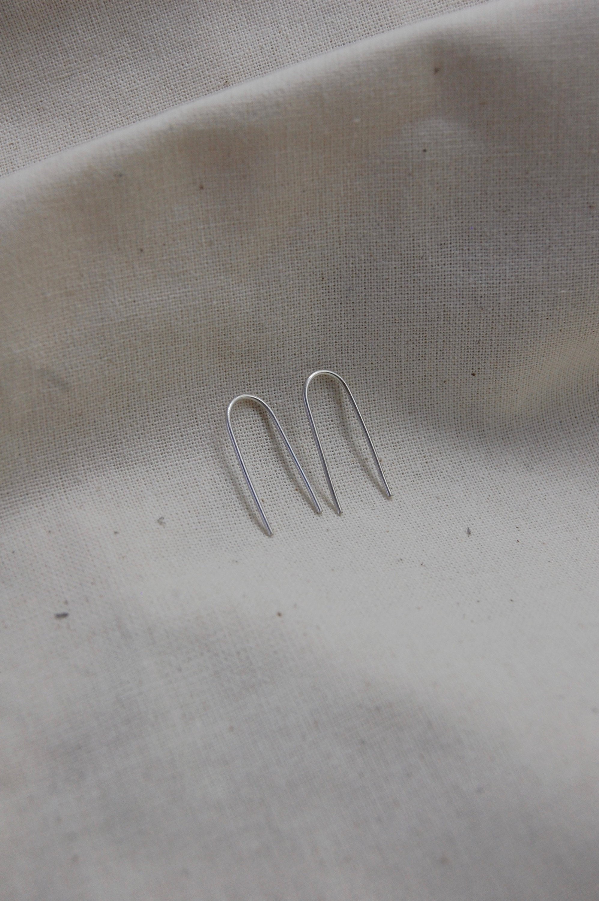 Recycled sterling silver earrings DIAMOND LEAF ⏐ *Personalise main image 0