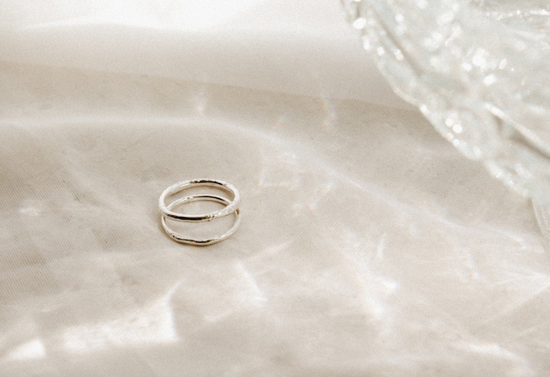 Recycled Sustainable Sterling Silver Organic Textured Single Etsy