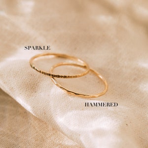 The Dainty Recycled Solid Gold Stacking Ring image 5