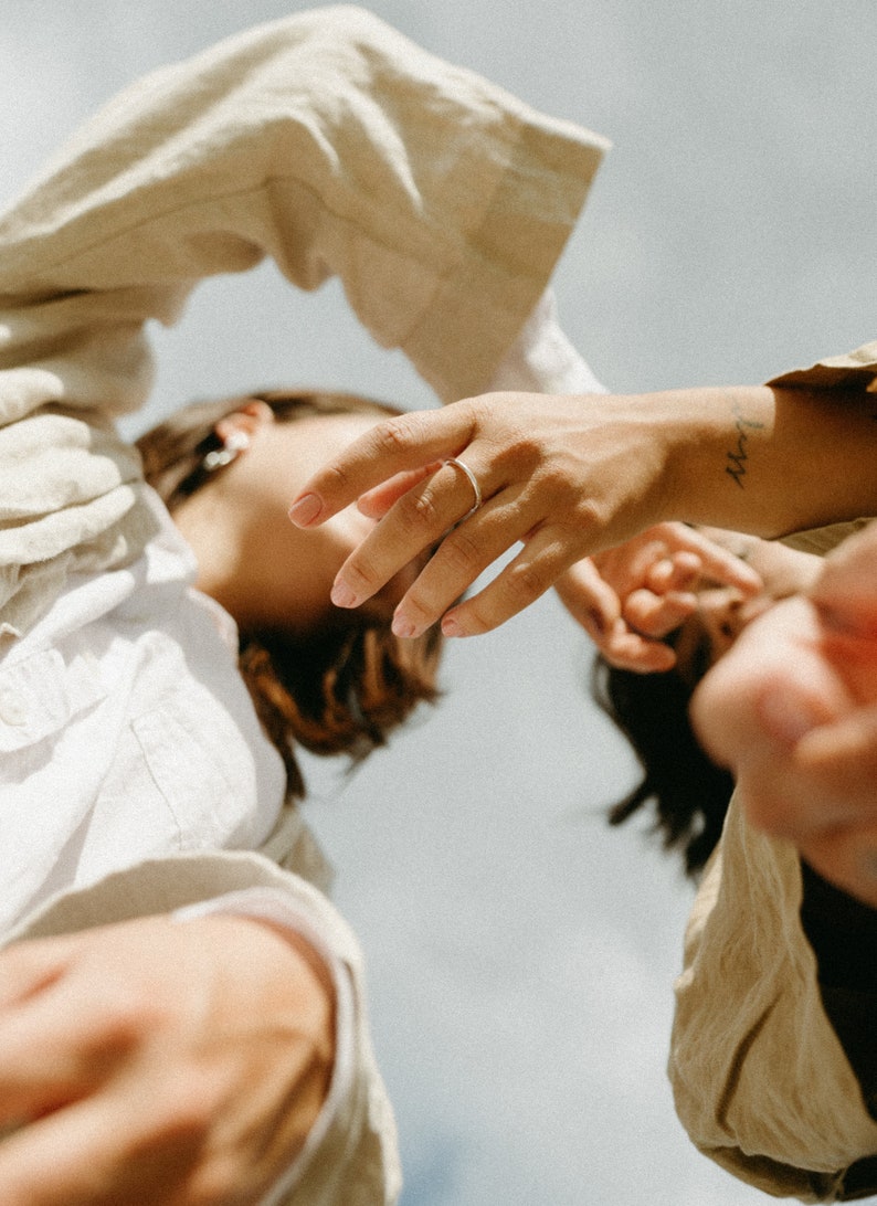Recycled Sustainable Sterling Silver Organic Textured Single Etsy