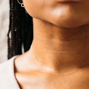 The Recycled Solid Gold 'Barely There' Chain