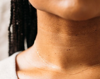 The Recycled Solid Gold 'Barely There' Chain