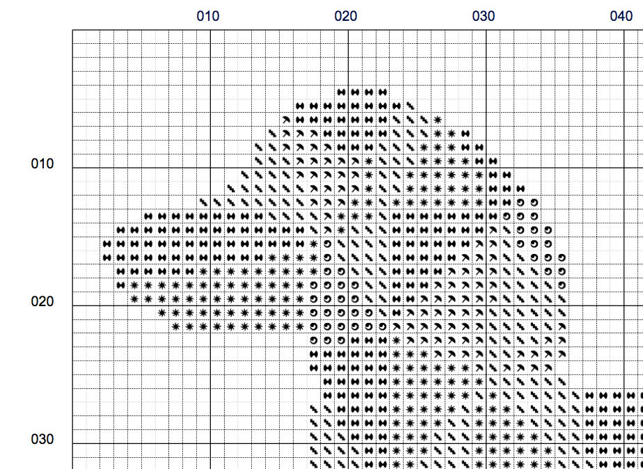 Geometric Dog Counted Cross Stitch Pattern PDF Dachshund | Etsy