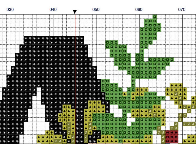 Monogram A Cross Stitch Pattern PDF