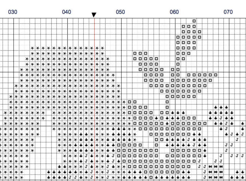 Monogram A Cross Stitch Pattern PDF