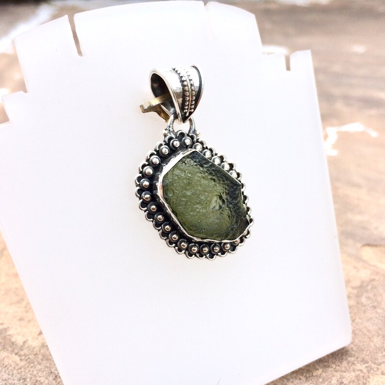 Moldavite necklace real Clearance