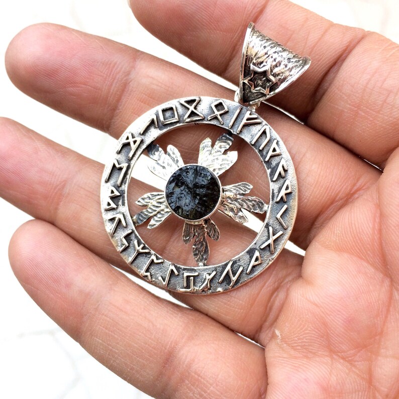 Moldavite necklace real moldavite necklace moldavite runes